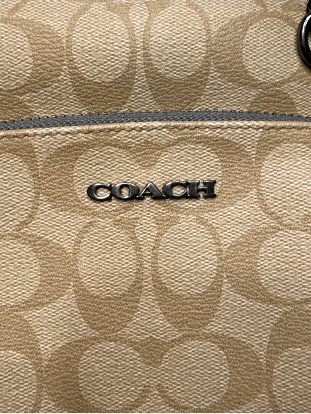 Coach Graham Crossbody Beige Light Blue Crossbody Bag Logo Pattern - Picture 2 of 16